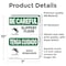 Signmission 10 in Height, 7 in Width, Vinyl Decal, Rectangle, Bilingual OS-2PACK-BC-D-710-L-10047 - alternate 6
